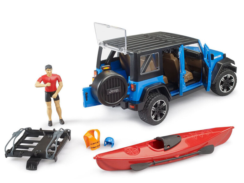 Bruder Jeep Wrangler Rubicon s kajakem 1:16